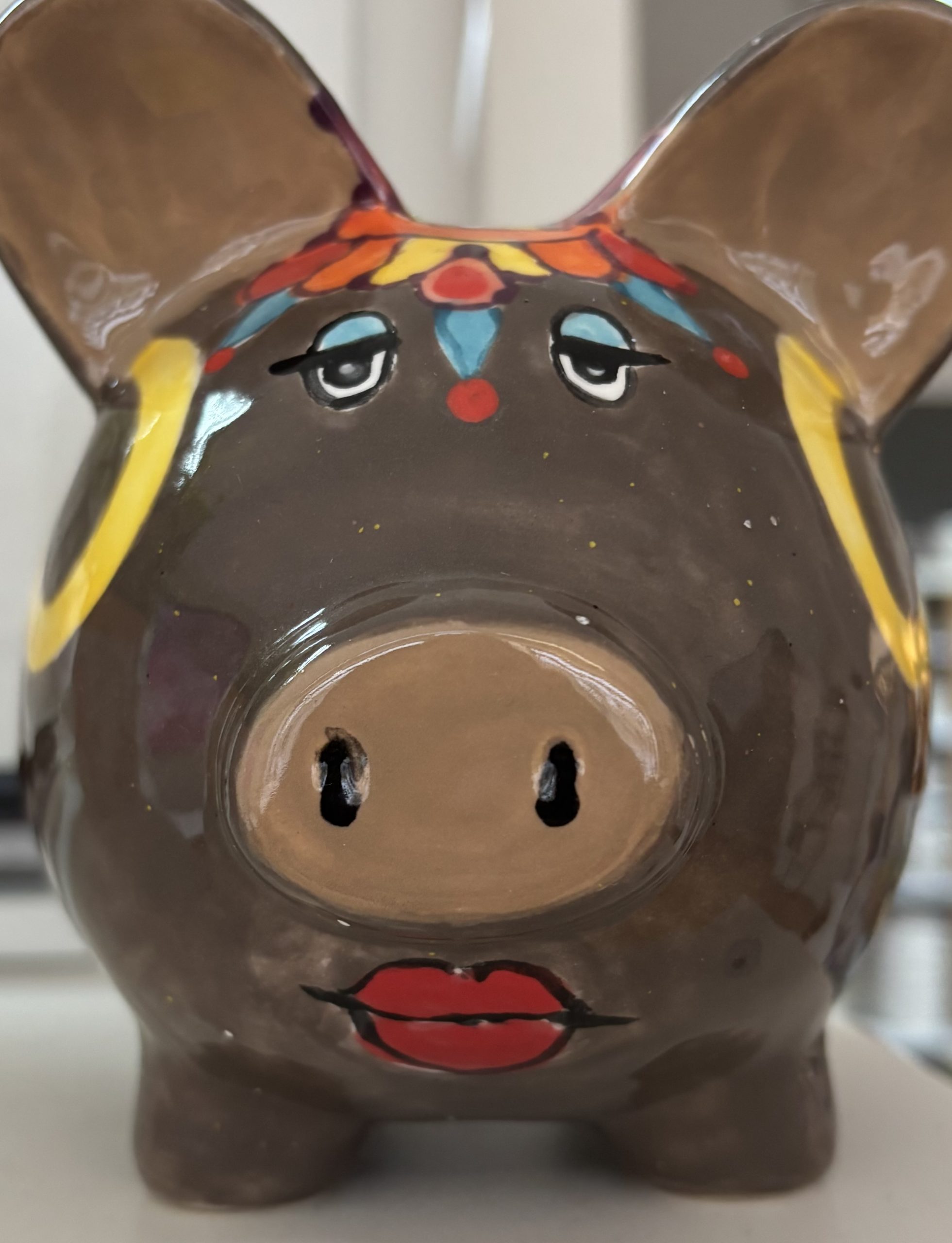 Keramik Sparschwein Ausstellungsstück – Bild 4