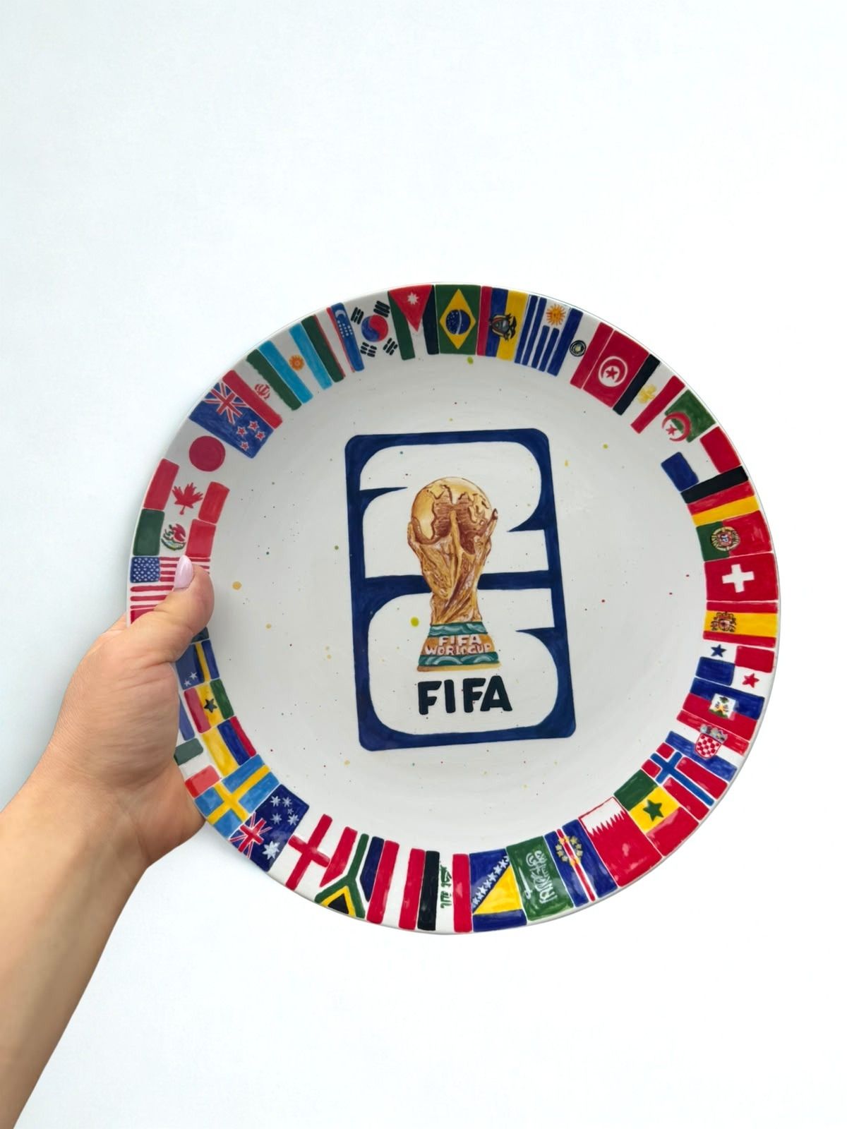 WM 2026 Teller Keramik unikat